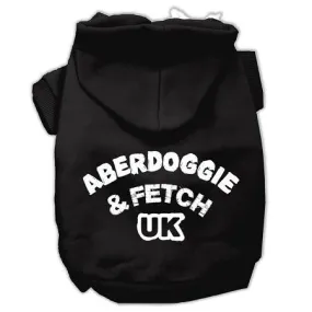 Aberdoggie UK Screenprint Pet Hoodies Black Size Med (12)