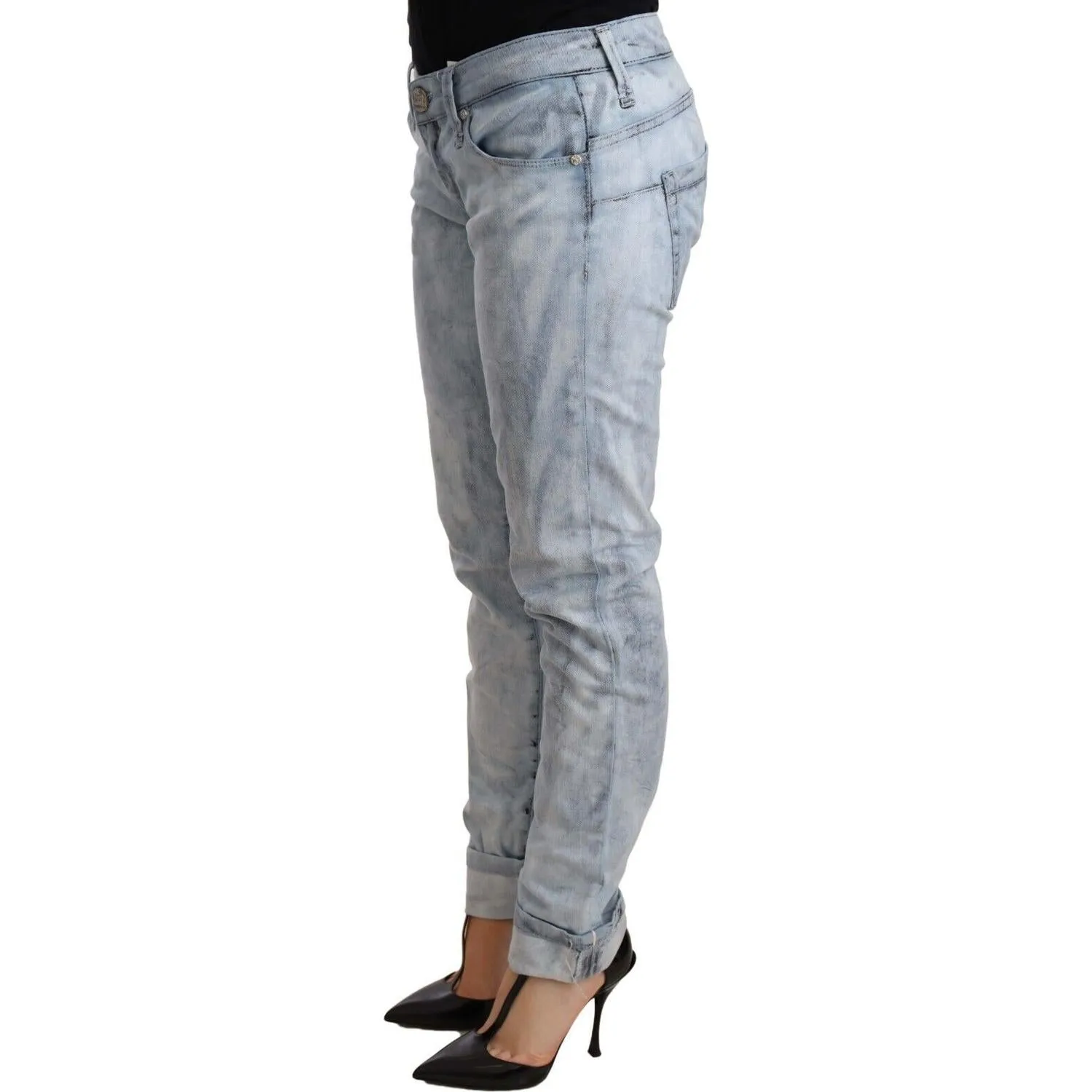 Acht Chic Light Blue Push Up Denim Jeans