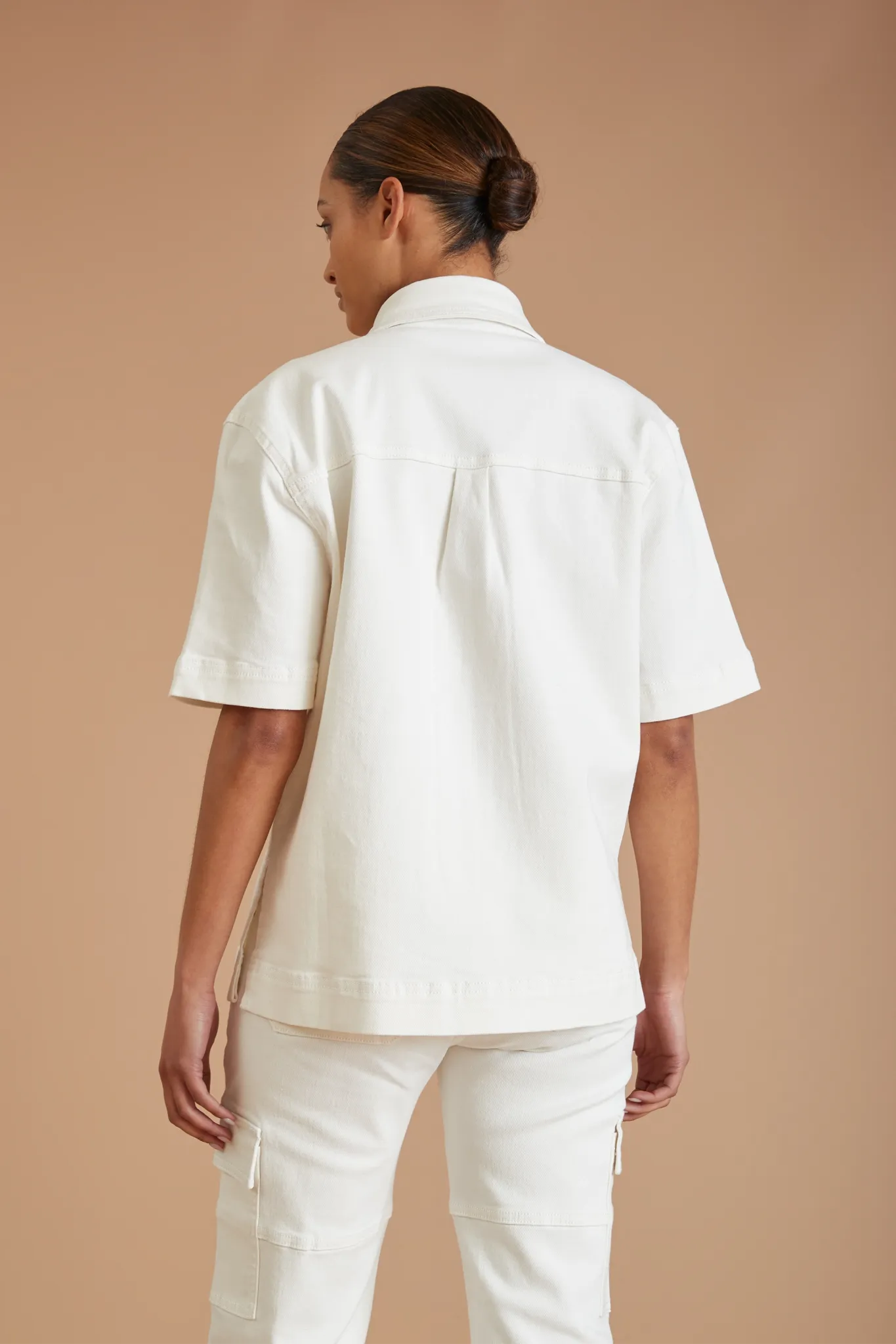 AF Denim Utility Shirt (White)