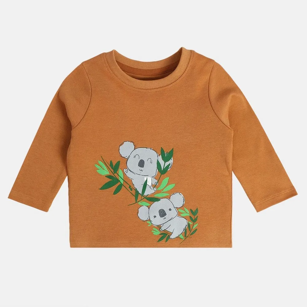 Animal Theme Full Sleeves T-Shirt- Pack Of 2