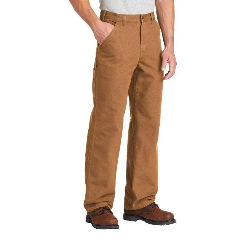 B11 - Washed Duck Work Loose Fit Pant - Brown