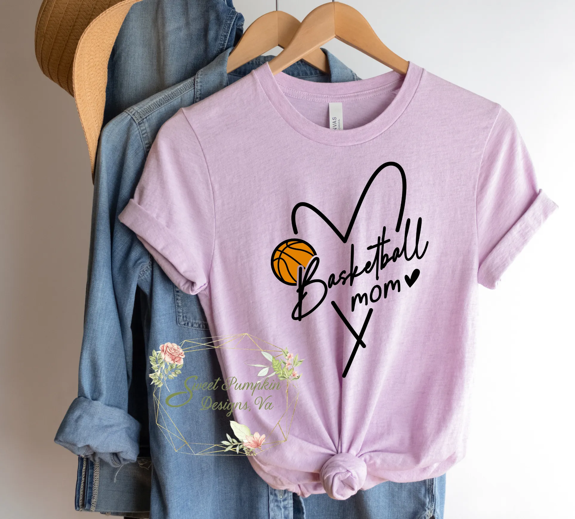 Basketball Mom T-shirt | Bella Canvas