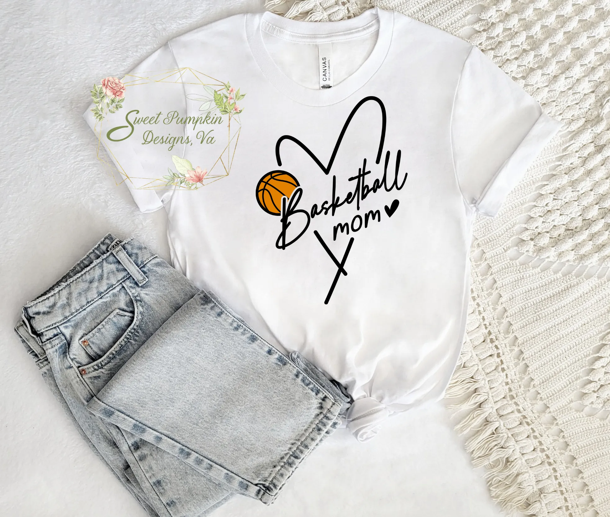 Basketball Mom T-shirt | Bella Canvas