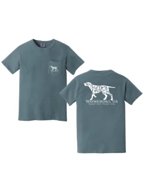 Bird Dog Capital of the World Tee in Ice Blue