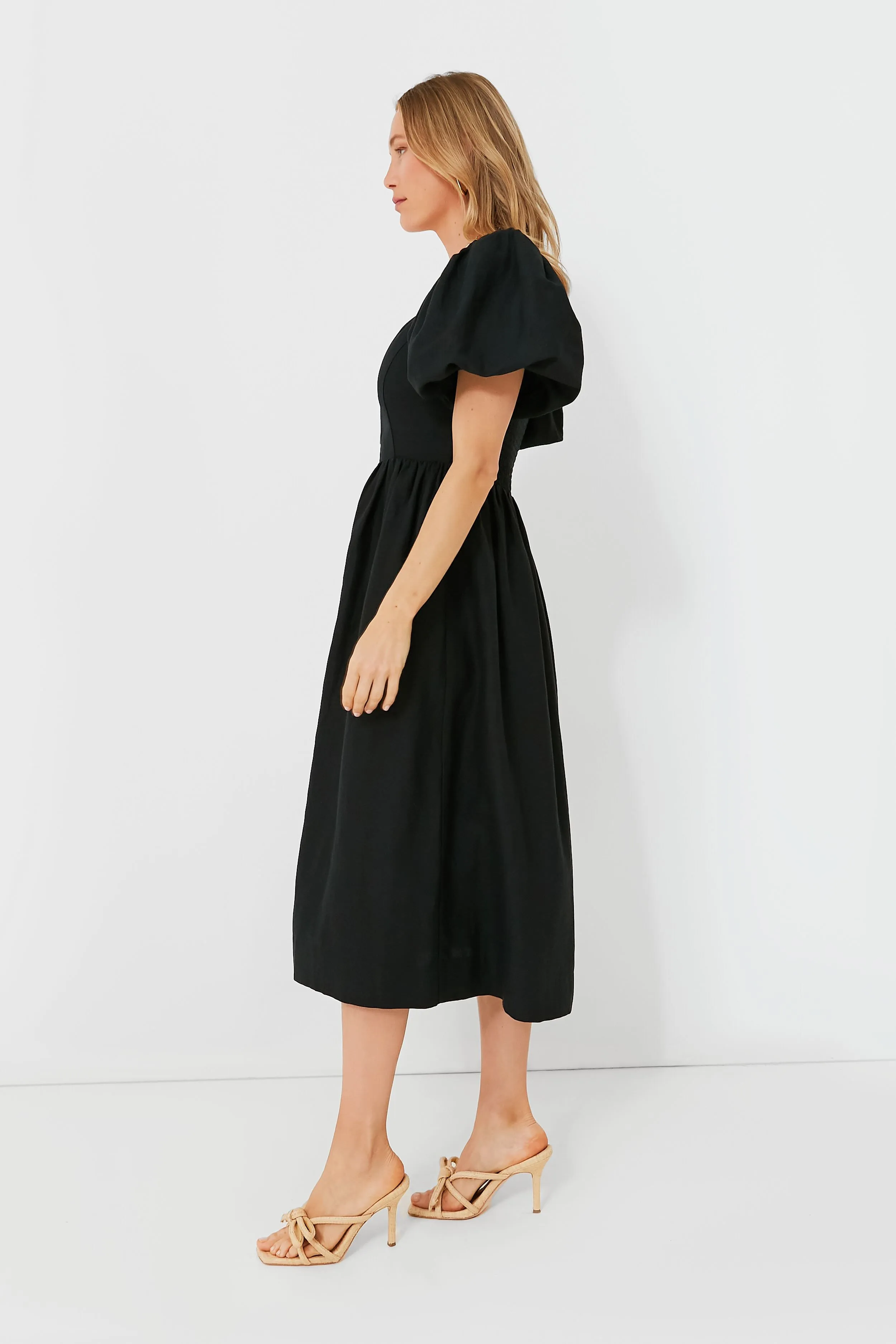 Black Alexis Midi Dress