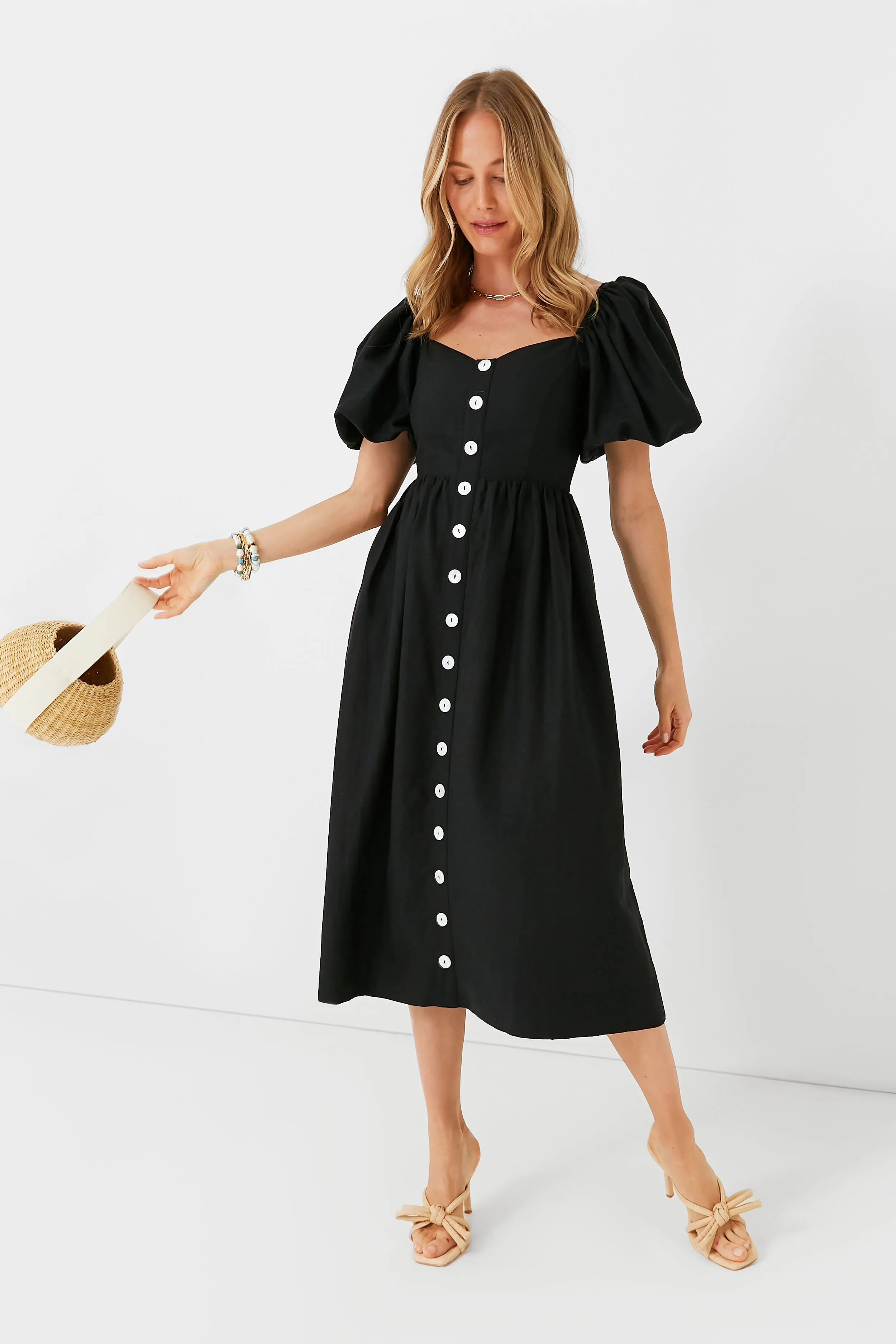 Black Alexis Midi Dress