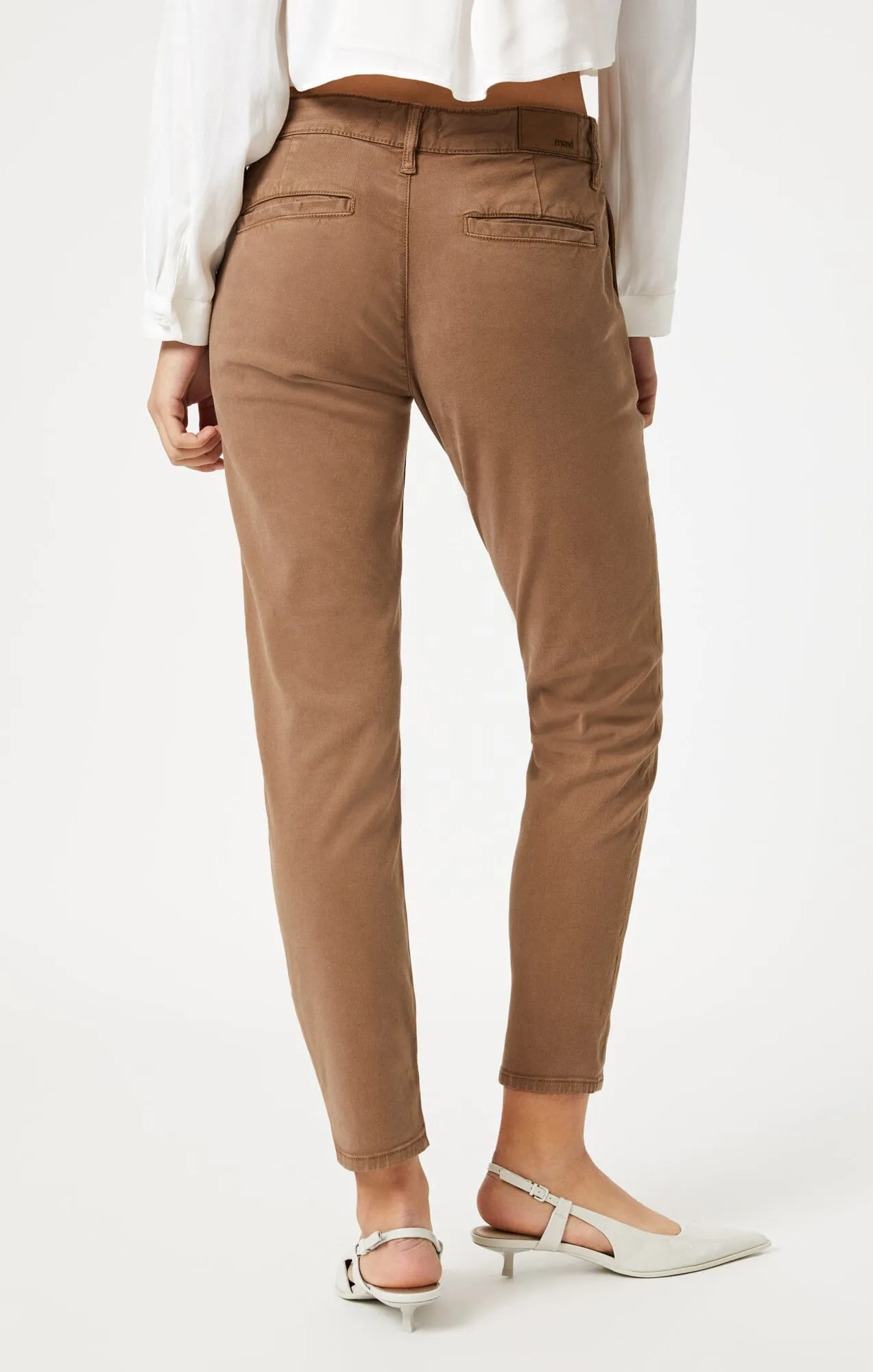 BROOKE SLIM CHINO IN TIGER EYE'S LUXE TWILL