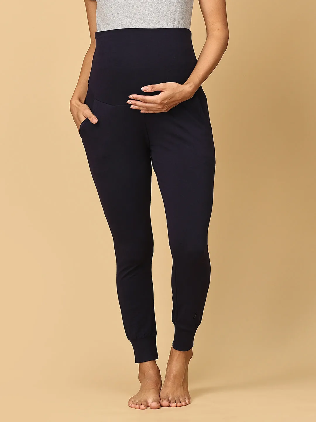 Comfy Maternity Joggers Combo of 2