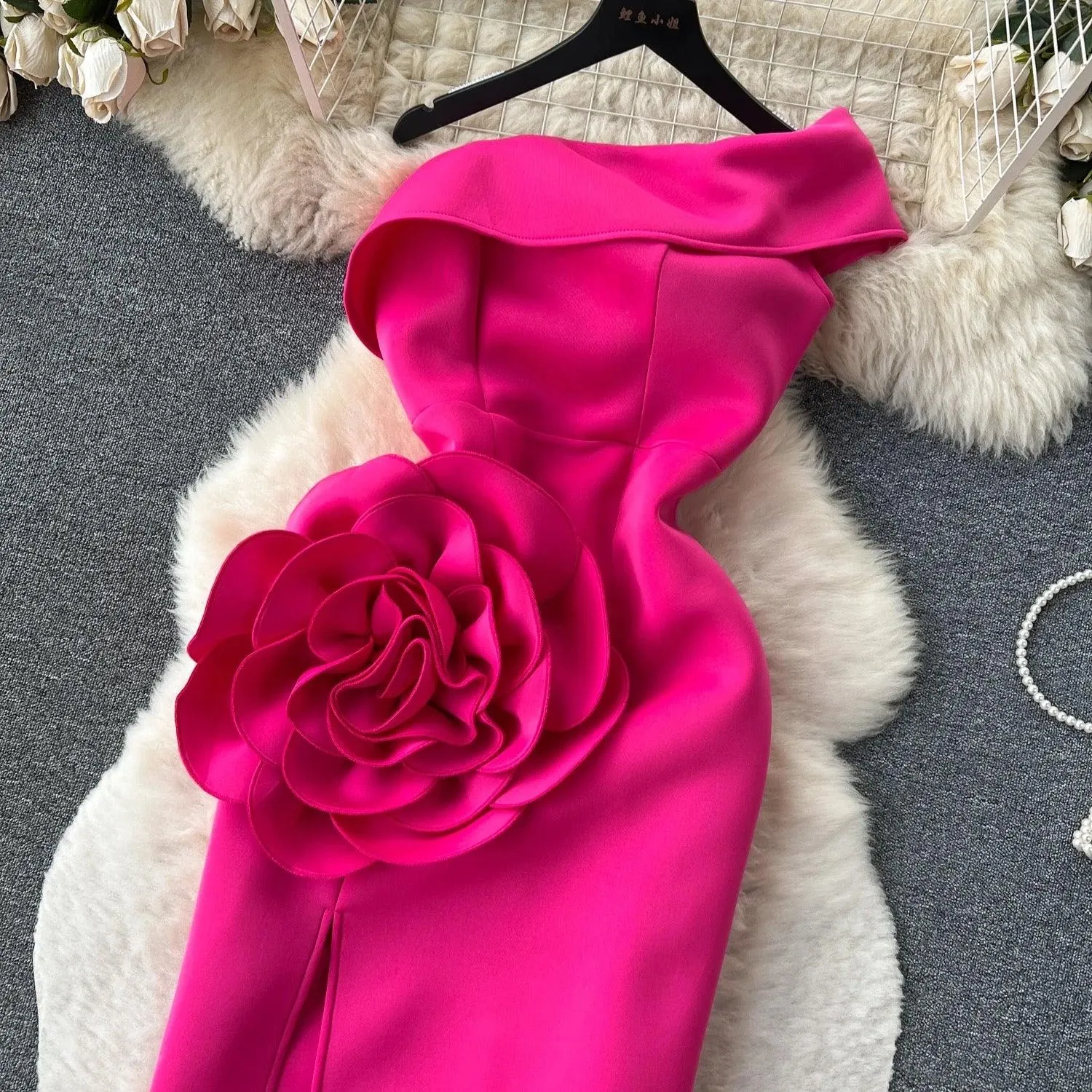 Desbam Pink Rosette Dress