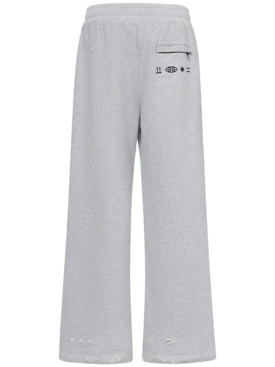 Dolce&amp;Gabbana   Distressed cotton jersey jogging pants 