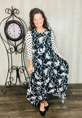 Floral & Polkadot Love Dress