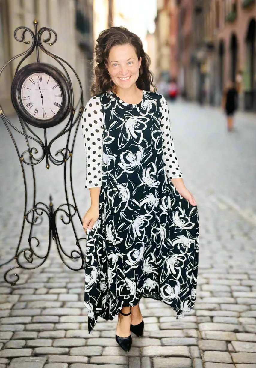 Floral & Polkadot Love Dress