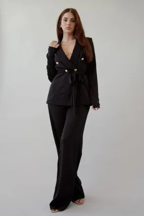 Gabriella Blazer set, Black