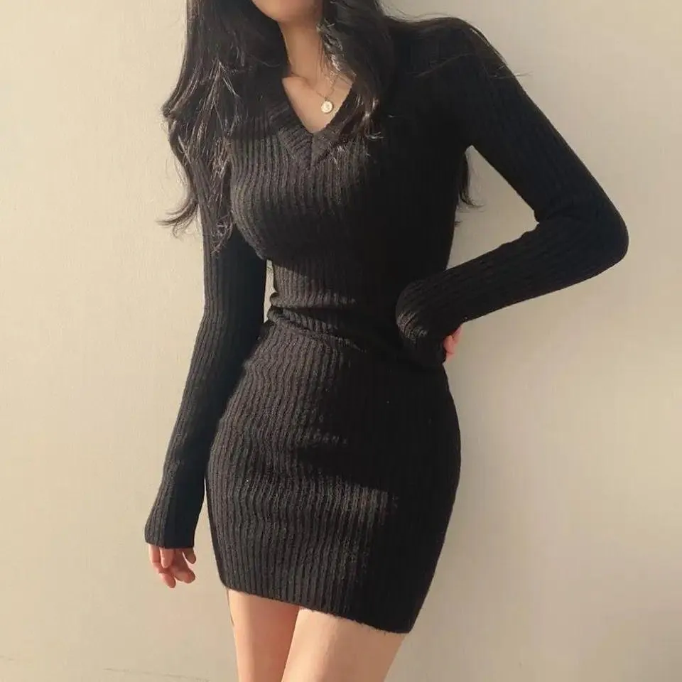 Helene Knitted Woolen Dress