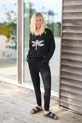 Henriette Steffensen Black Jogging Pants