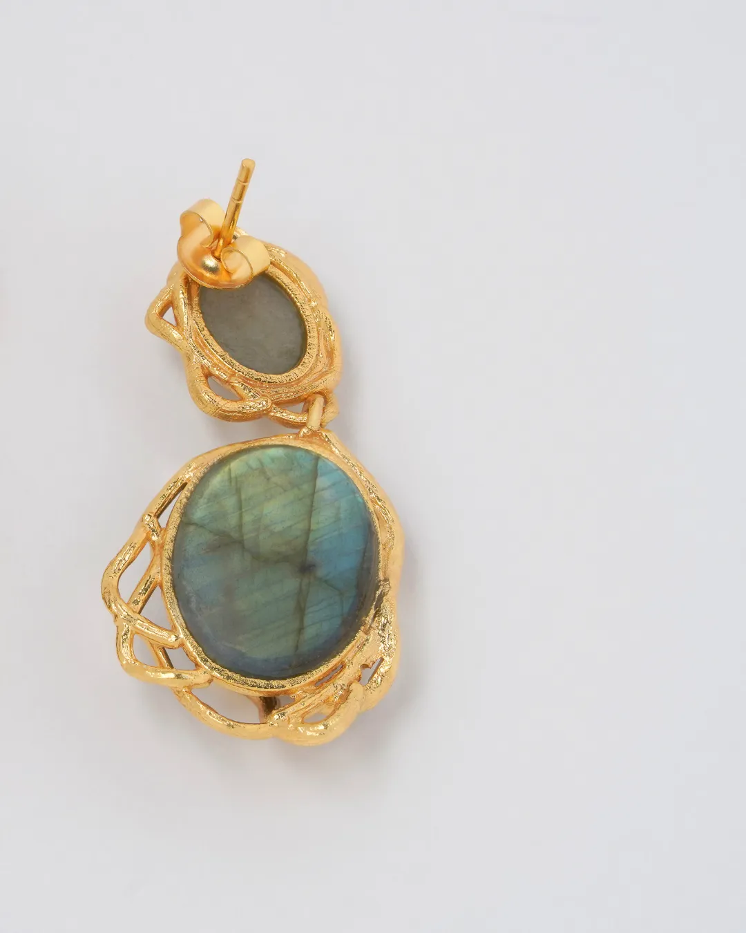 Labradorite Medusa Earrings