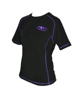 Ladies Fleece Tee Purple