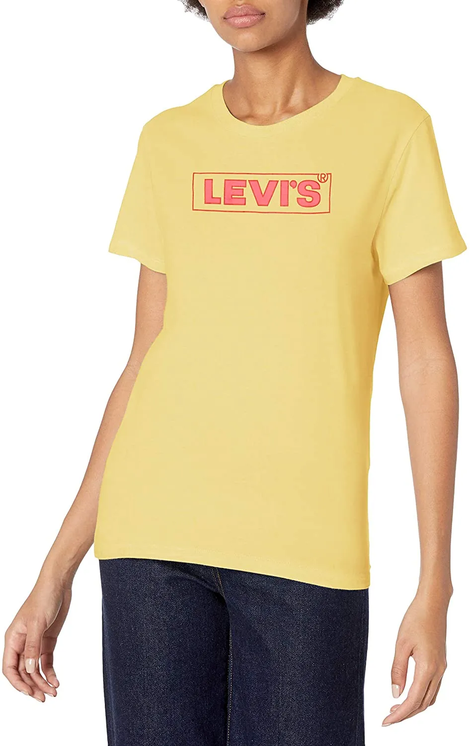 Levi's Women's Perfect Sunglasses Filled Batwing Smokestack Heather T-Shirt