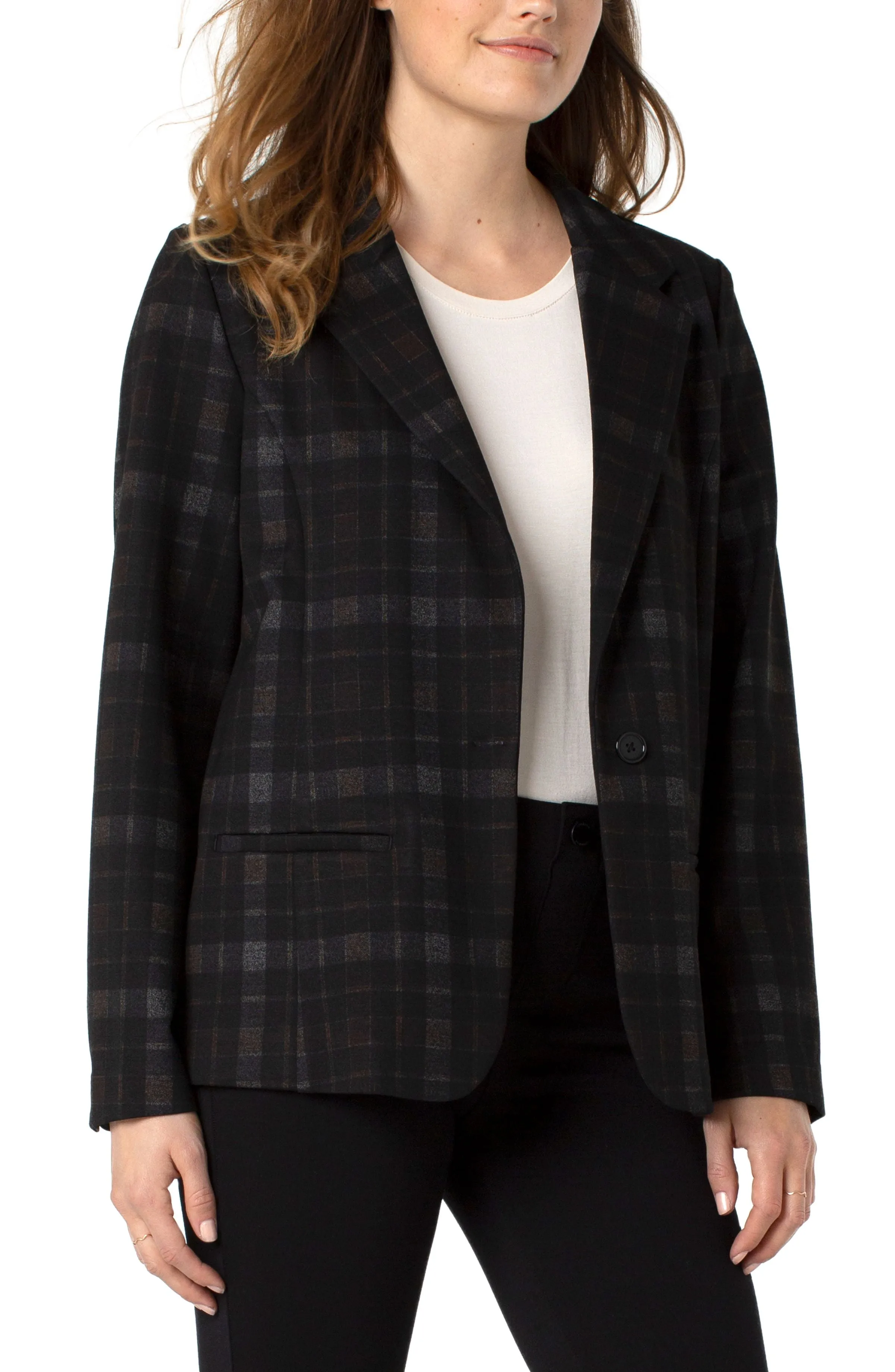 Liverpool Fitted Blazer Tartan