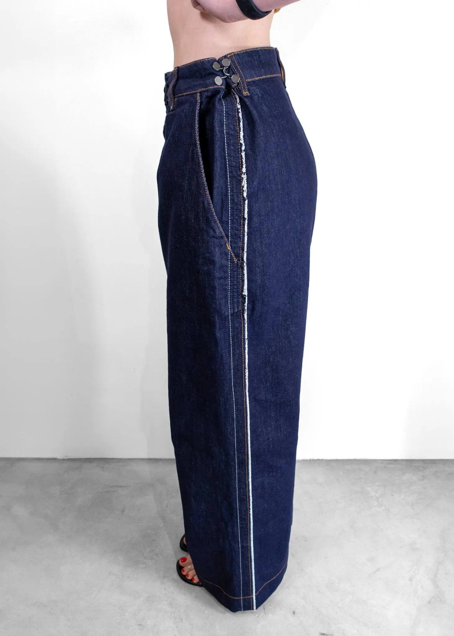 Loewe Blue Washed Oversized Jeans