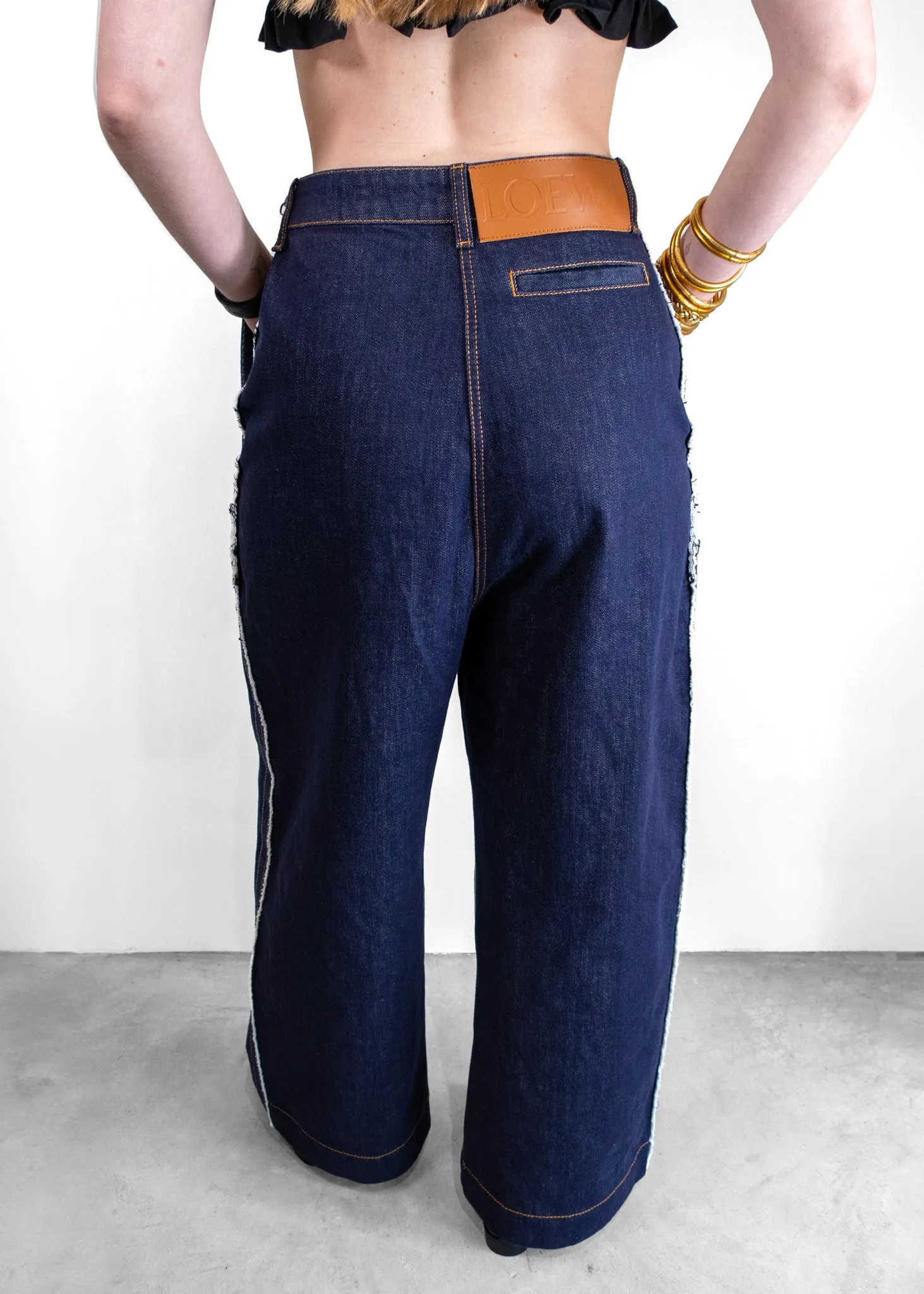 Loewe Blue Washed Oversized Jeans