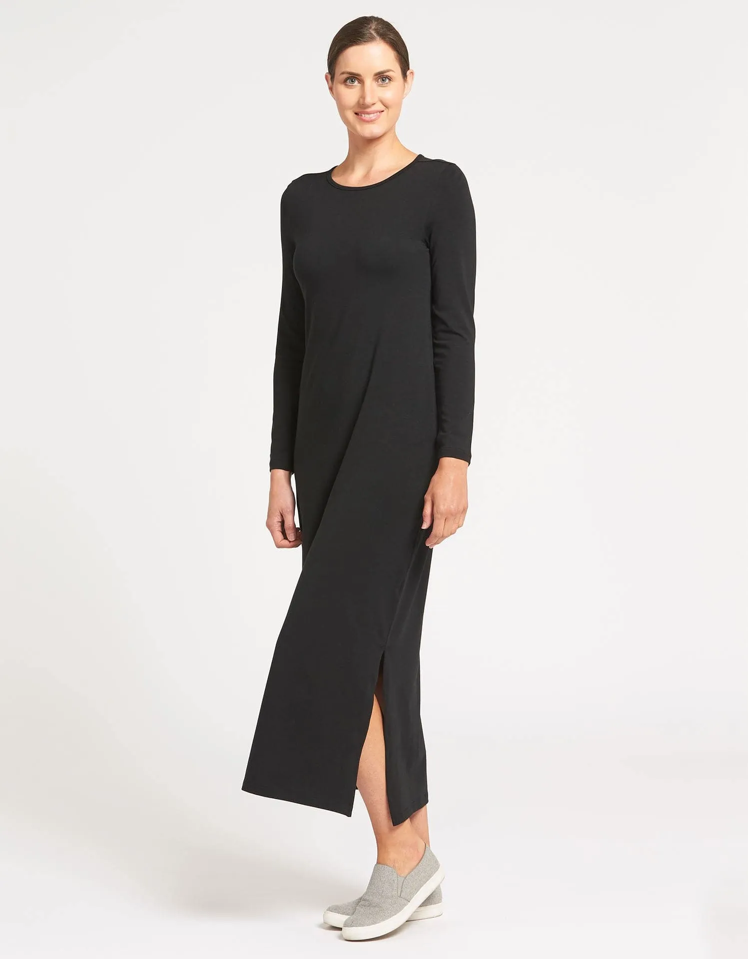 Long Sleeve Maxi Dress UPF 50  Sensitive Collection