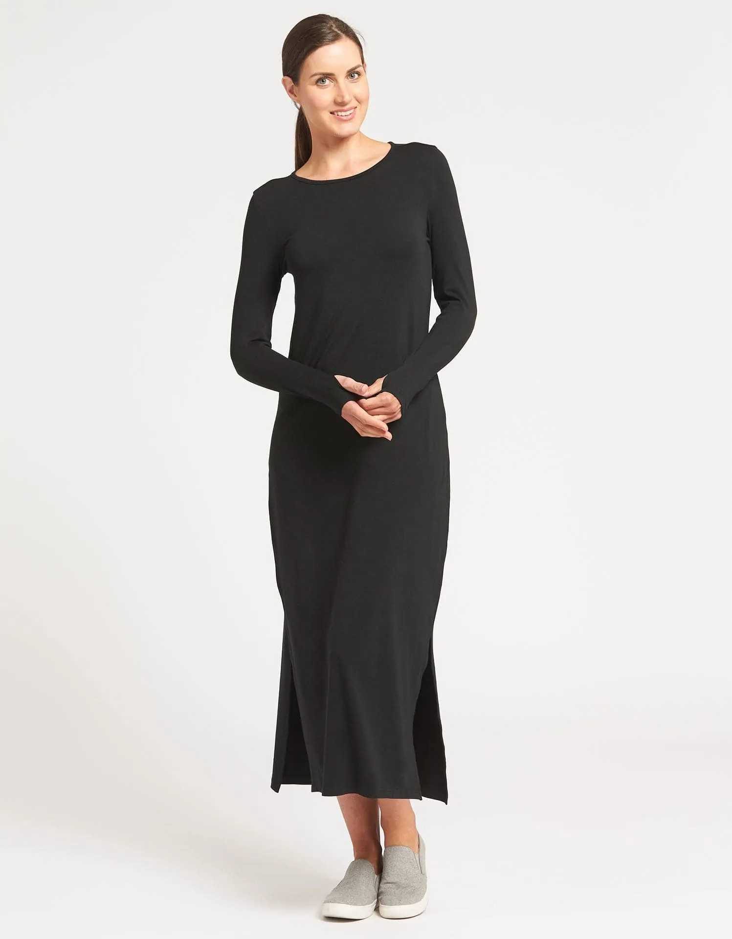 Long Sleeve Maxi Dress UPF 50  Sensitive Collection