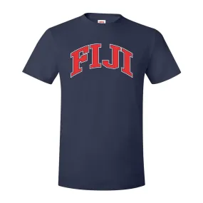 New! FIJI Navy Varsity Short Sleeve Tee