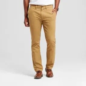 New - Men's Every Wear Athletic Fit Chino Pants - Goodfellow & Co Dapper Brown 32X34