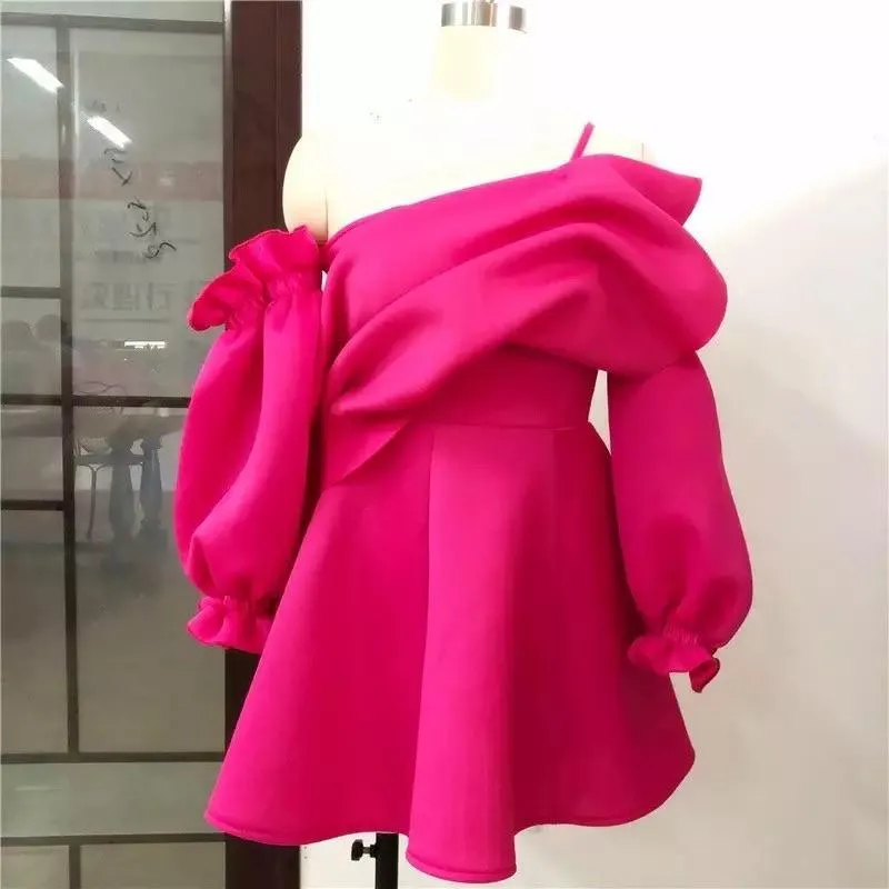 Pink Rush Ruffled Dress