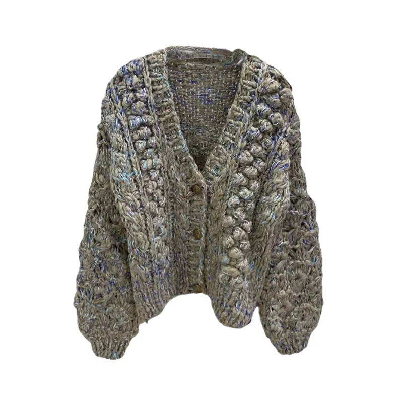 Pre Order: Three-Dimensional Embroidered Cardigan