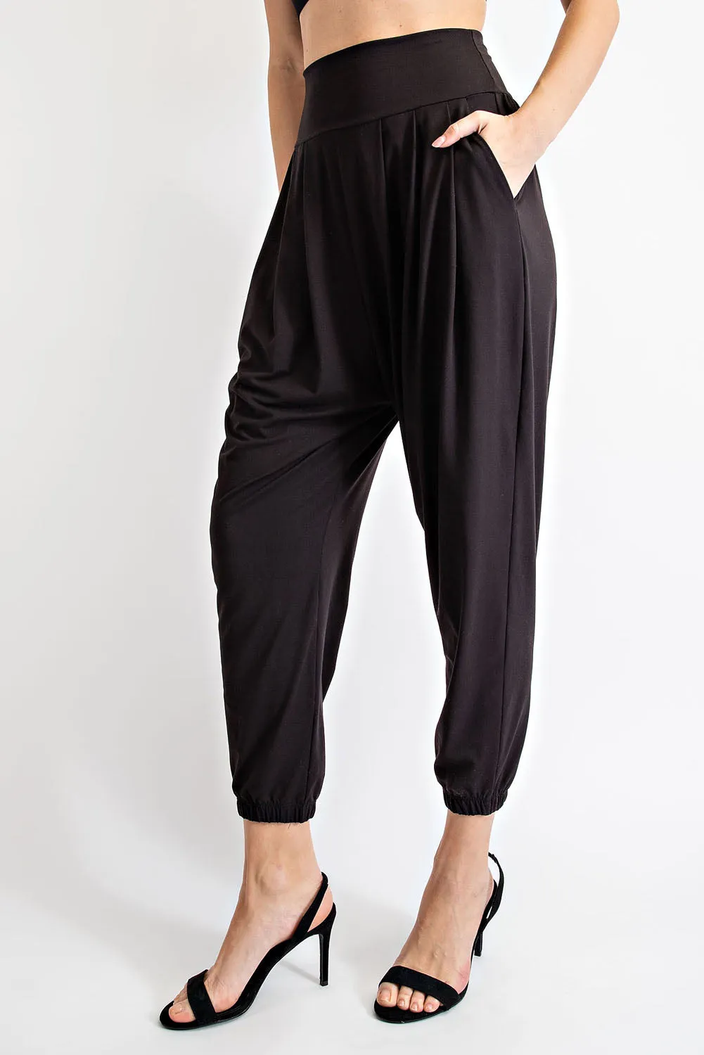 Rae Mode Butter Pleat High Waist Jogger