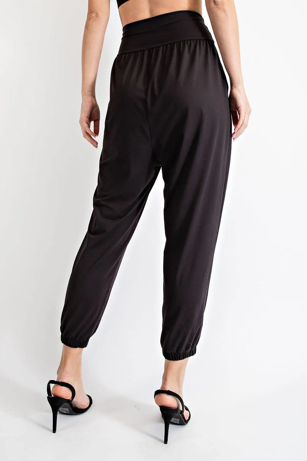 Rae Mode Butter Pleat High Waist Jogger