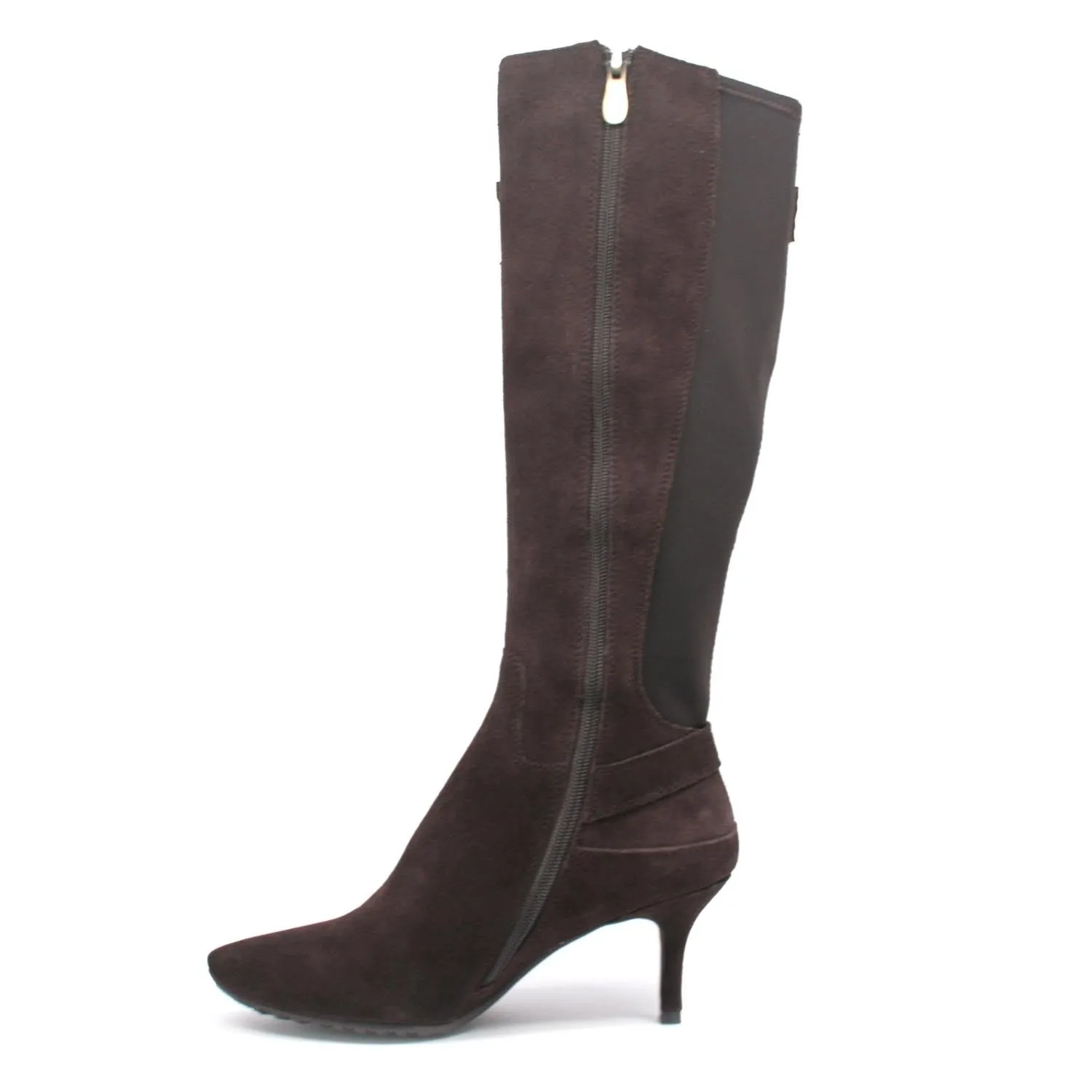 Rochelle Suede Low Heel Dress Boots - Stylish and Versatile for Any Occasion