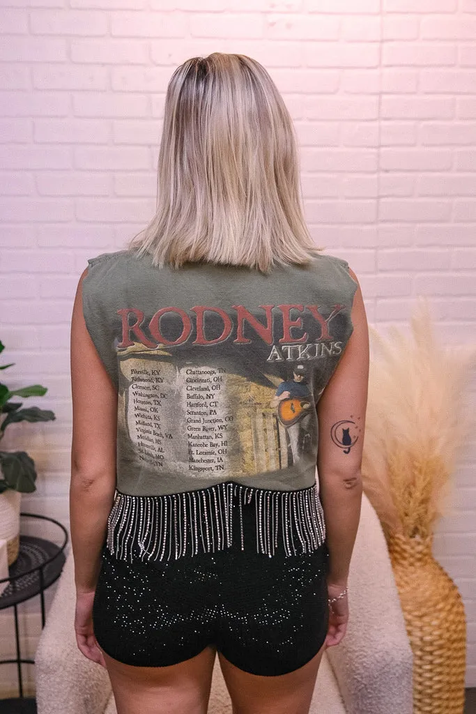 Rodney Atkins Rhinestone Fringe Tank