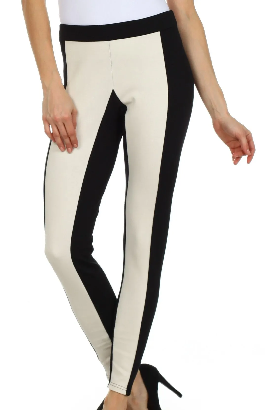 Sakkas Contrast Stripe Fashion Leggings