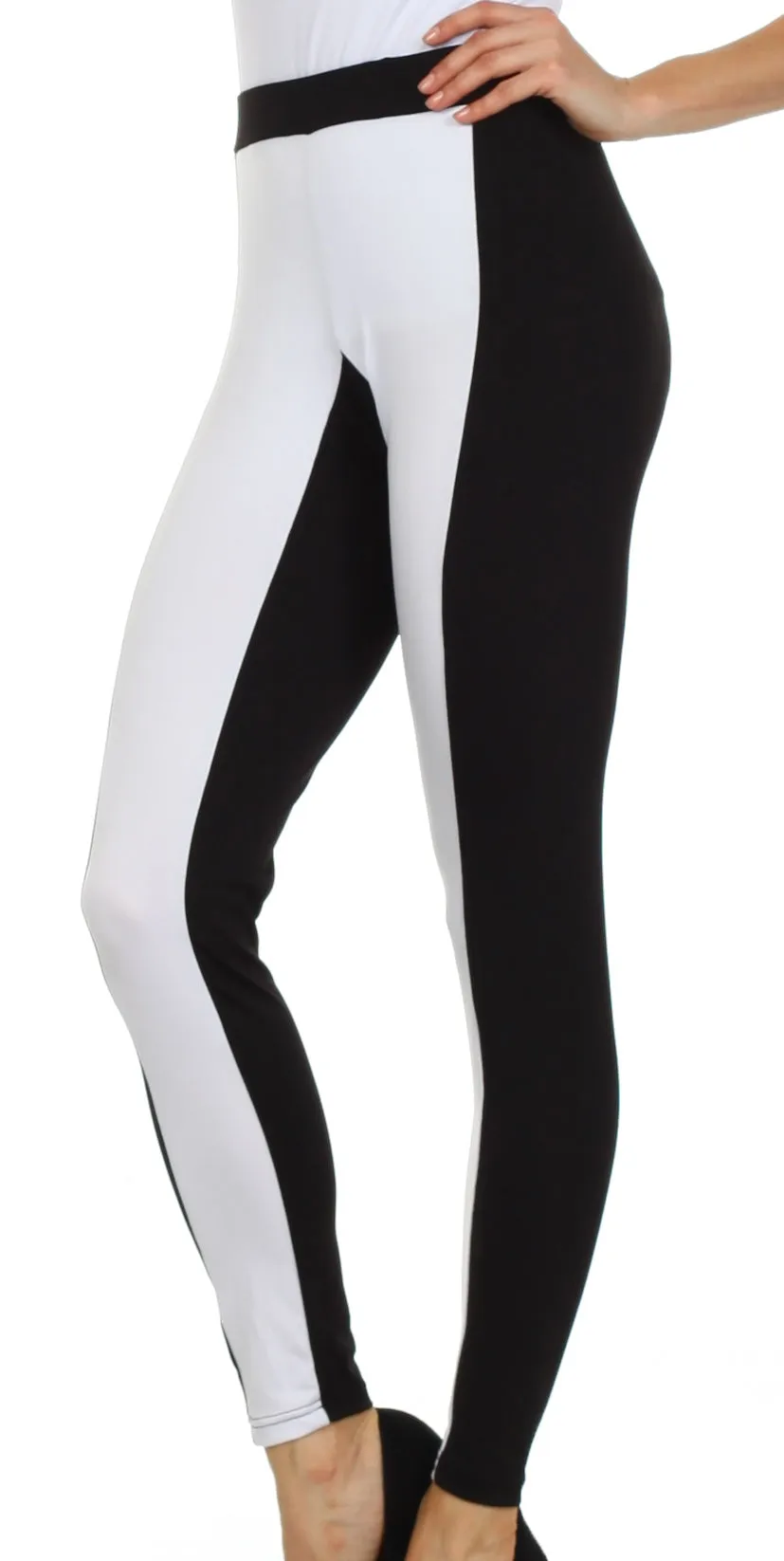 Sakkas Contrast Stripe Fashion Leggings