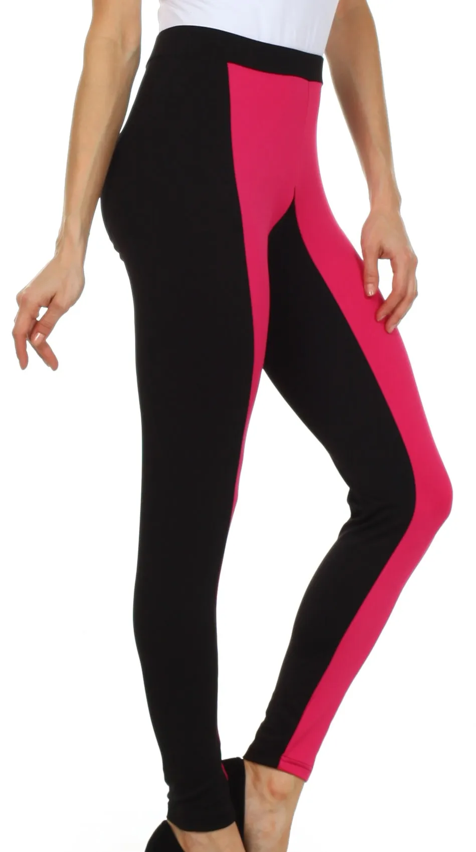 Sakkas Contrast Stripe Fashion Leggings