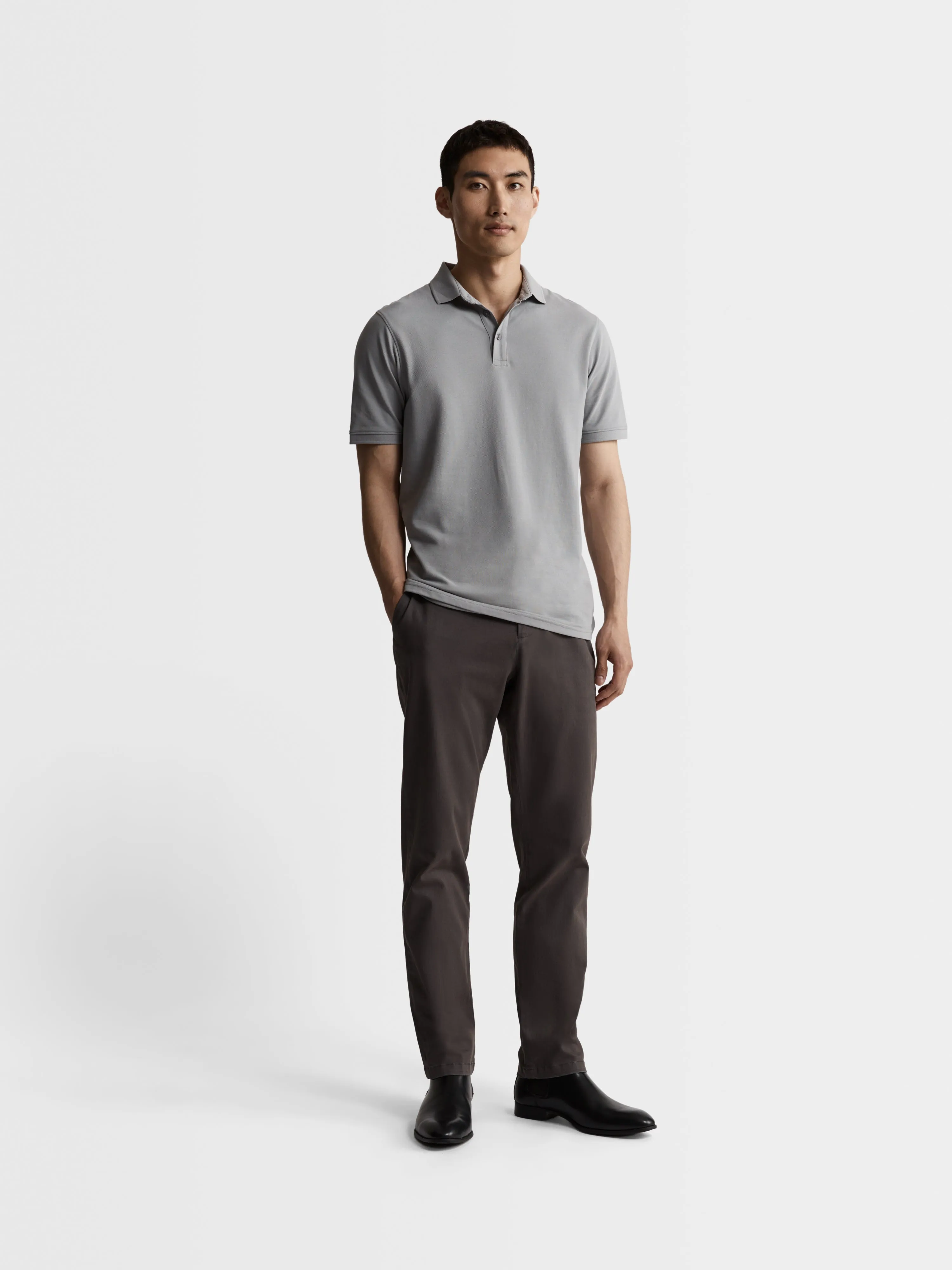 Slim Fit Grey Chinos