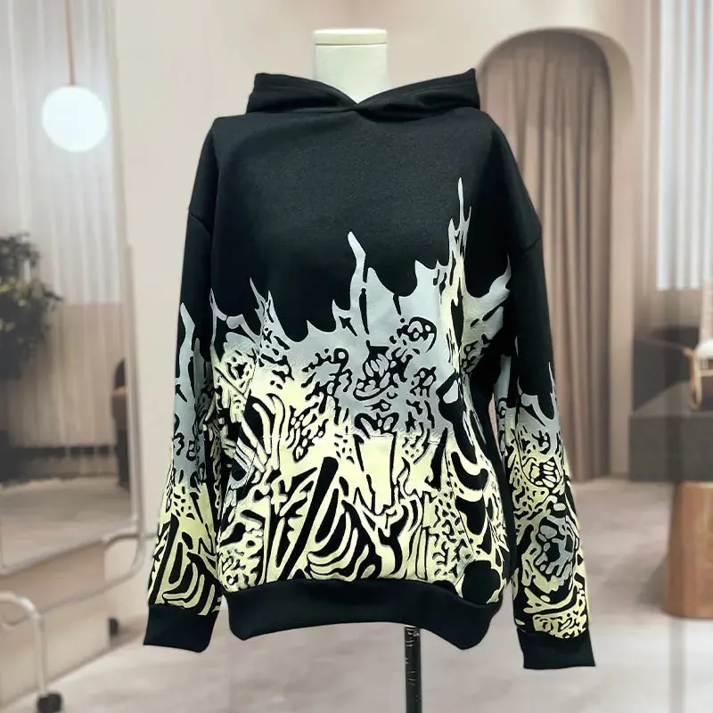 Streetwear Skull Print Hoodies