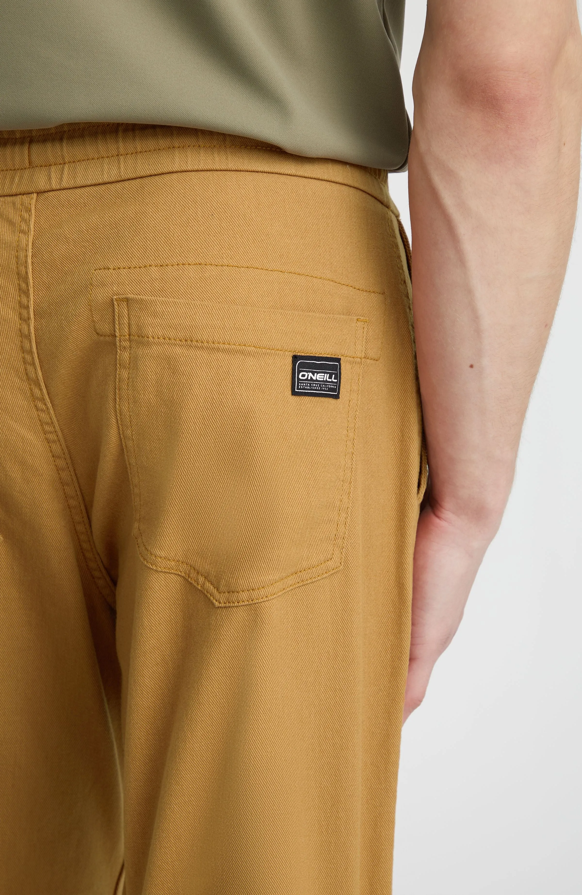 Woven Chino Joggers | Rich Caramel